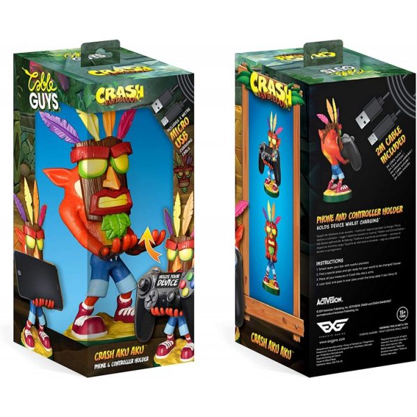 خرید عروسک نگهدارنده کنترلر و موبایل مدل بازی Crash و Aku
