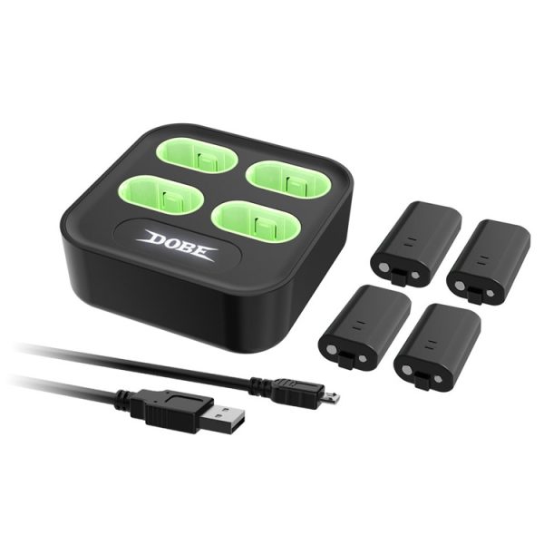 خرید شارژر باتری 4 عددی Dobe برای ایکس باکس سری ایکس|اس و ایکس باکس وان