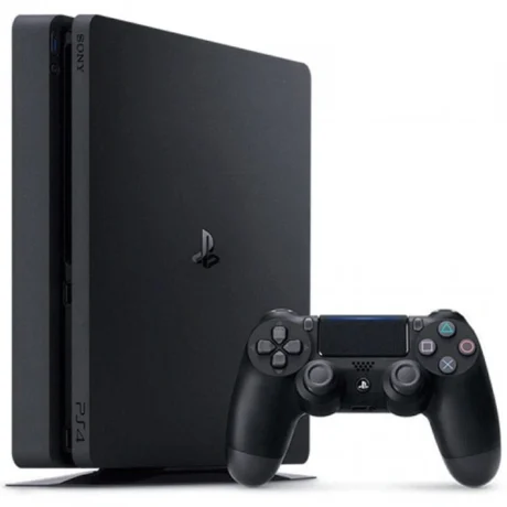 کنسول بازی ps4 slim بع رنگ مشکی همراه با یک دسته